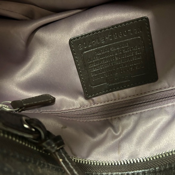 Coach Brown and Tan Signature Shoulder Bag - Picture 14 of 16